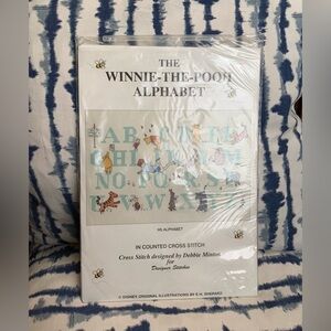 Vintage Counted Cross Stitch Kit Winnie The Pooh Alphabet Debbie Minton Disney